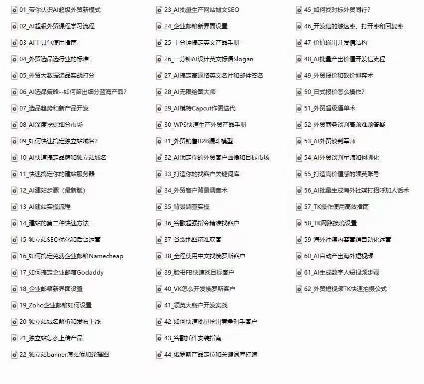 图片[2]-大卫·AI闪电做外贸实战课​外贸建站-开发客户-内容营销-从0到3做外贸AI-好课程网