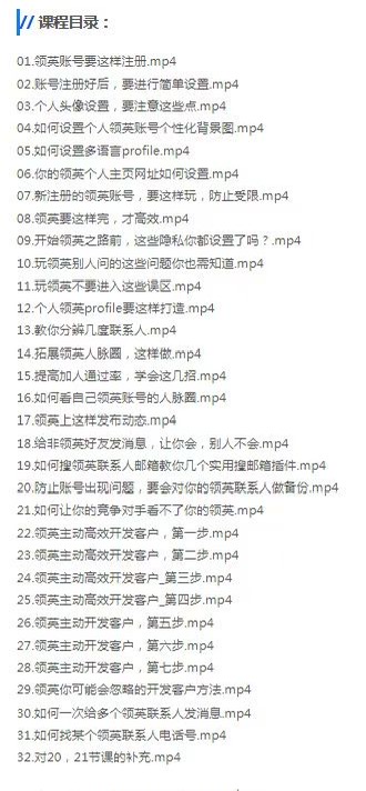 图片[2]-城哥·领英开发客户系列课-好课程网