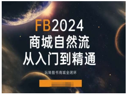 2024Facebook商城自然流(从入门到精通)，玩转脸书商城全闭环-好课程网