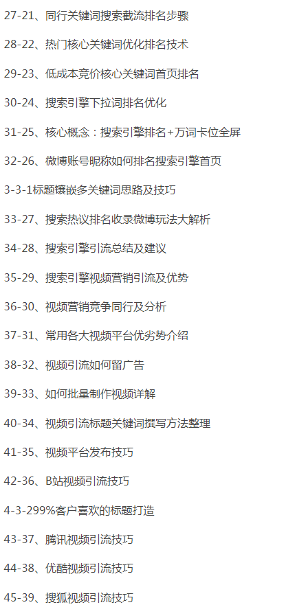 图片[3]-搜索引擎排名SEO培训课程「搜索引擎推广全系可复制，打造精准被动流量系统」-好课程网