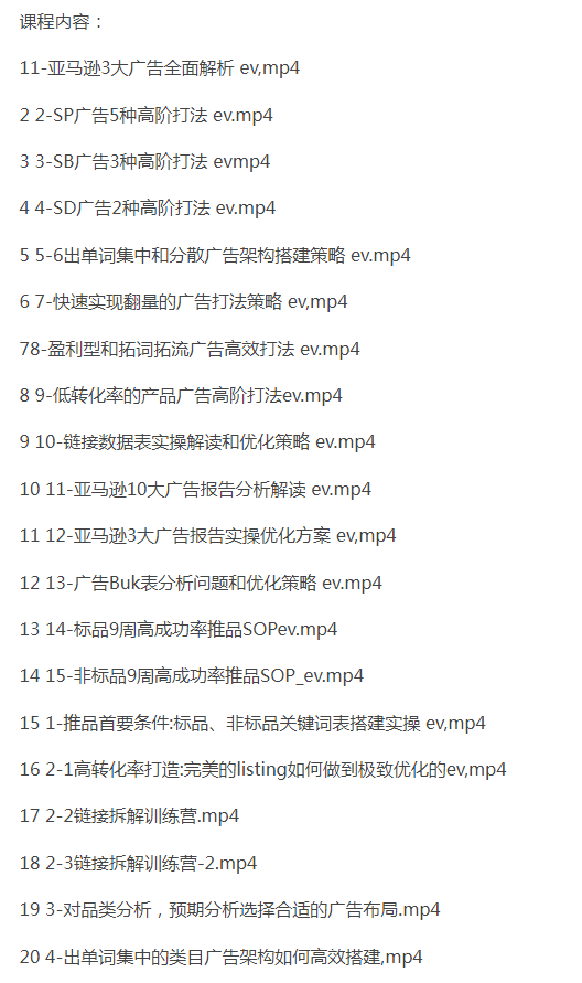图片[2]-亚马逊运营高阶线上课，助你突破销量瓶颈（228节课）-好课程网
