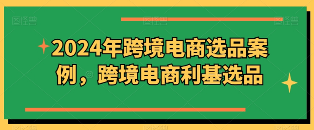2024年跨境电商选品案例，跨境电商利基选品（更新）-好课程网