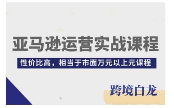 亚马逊运营实战课程，亚马逊从入门到精通，性价比高，相当于市面万元以上元课程-好课程网